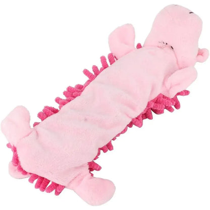 1 Plush Toy with a Dog Gnawing and Making Sounds