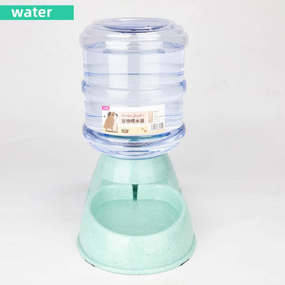 Large capacity pet feeding and drinking fountain