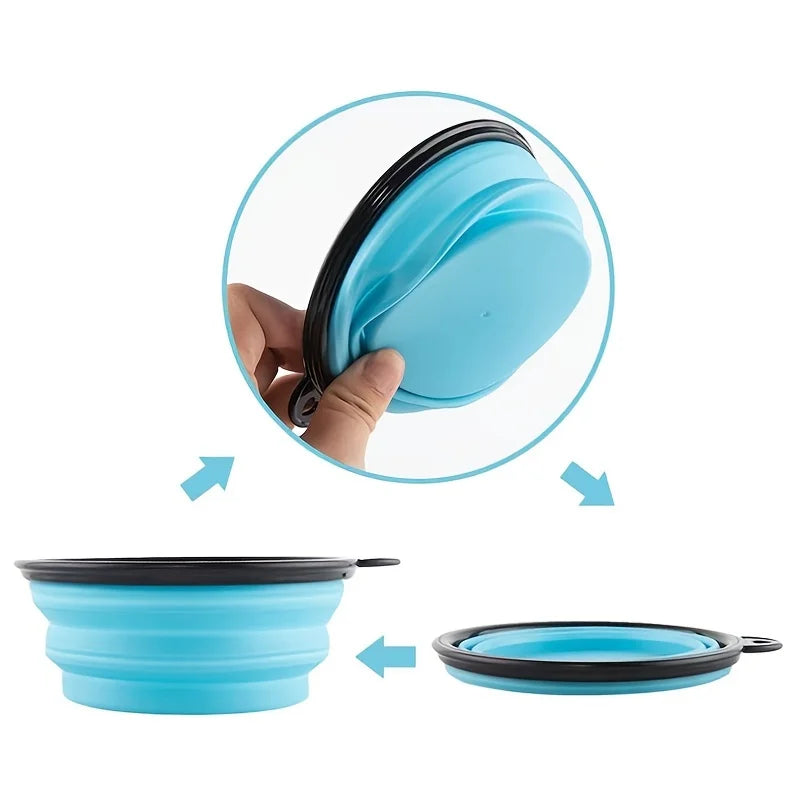 Portable Travel Outdoor Water Food Bowl