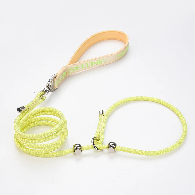 Strong nylon rope leash, anti-choking and anti-pulling