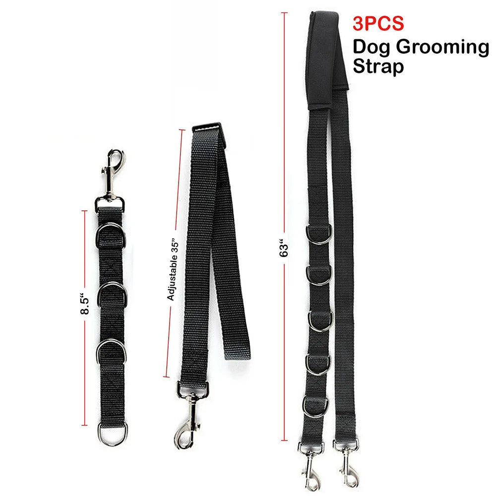 Portable Pet Leash Adjustable Dog D-Ring Bath Strap