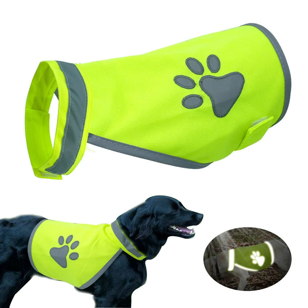 Reflective Dog Safety Vest High Visibility Fluorescent Pet