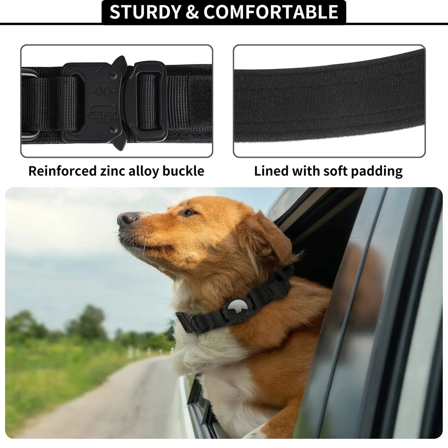 Adjustable Nylon Pet Tactical Collar