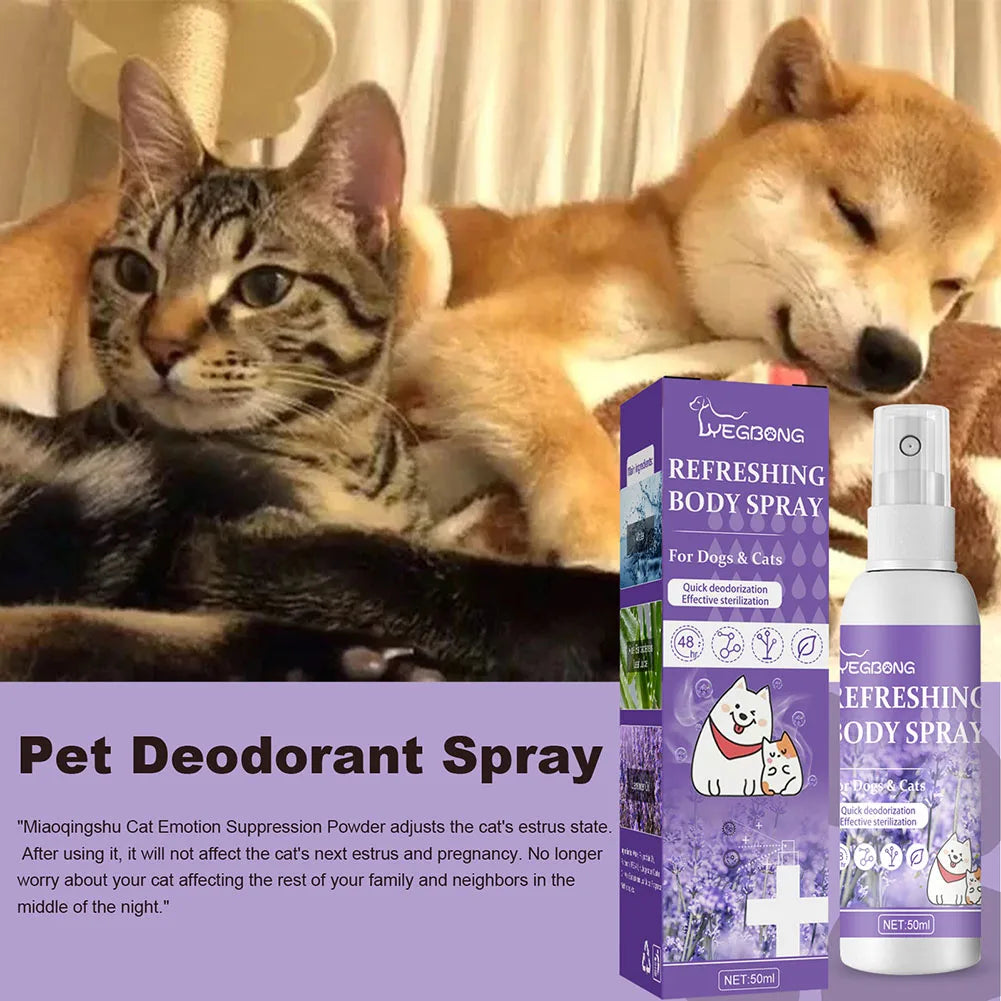 Air Fresh Lavender Essential Oil Dog Deodorizing Spray Long Lasting