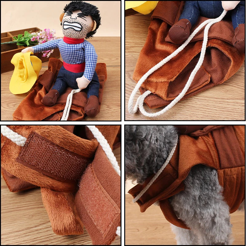 Pet Cowboy Costumes Halloween Funny