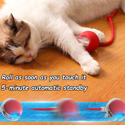 Automatic Rolling Fake Tail Ball Dogs Cats Training Mimic Mouse