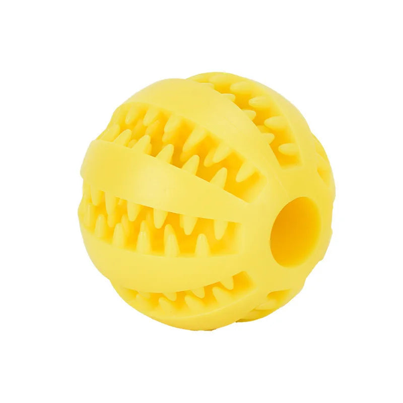 Interactive Rubber Ball Chew Toy, Teeth Cleaning