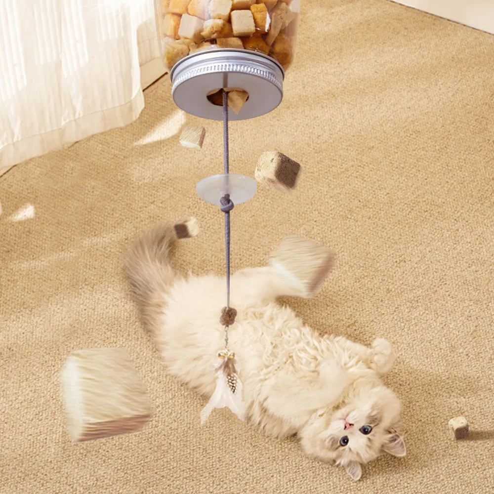 Interactive Cat Leaky Feather Toy