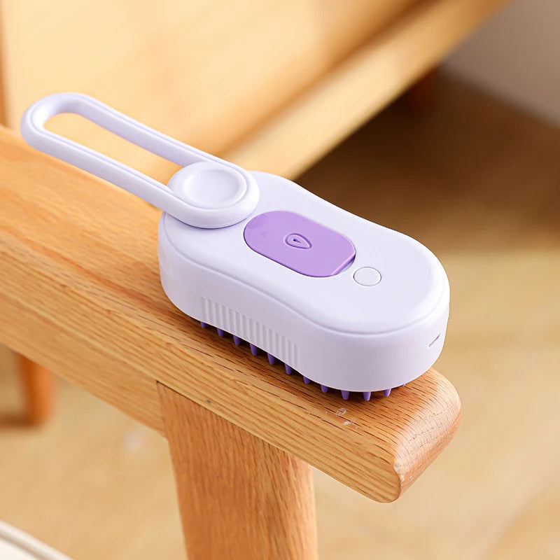 Steam Brush Electric Spray Cat Hair Brush