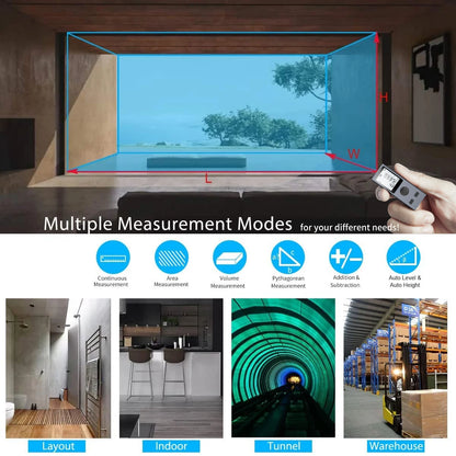 Portable handheld laser rangefinder tool