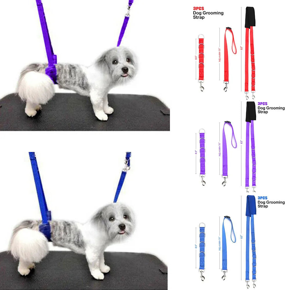 Portable Pet Leash Adjustable Dog D-Ring Bath Strap