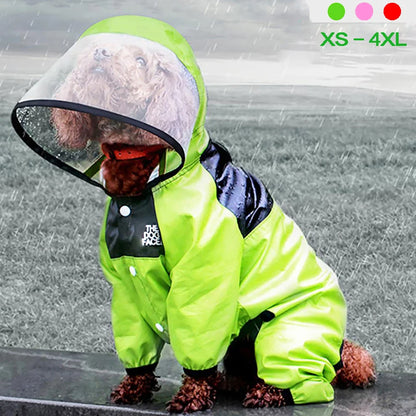 Pet dog raincoat