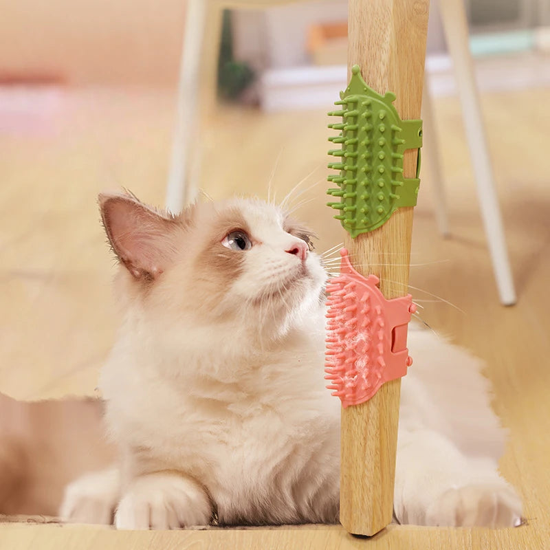 Cat Face Scratcher Clean Massage Comb