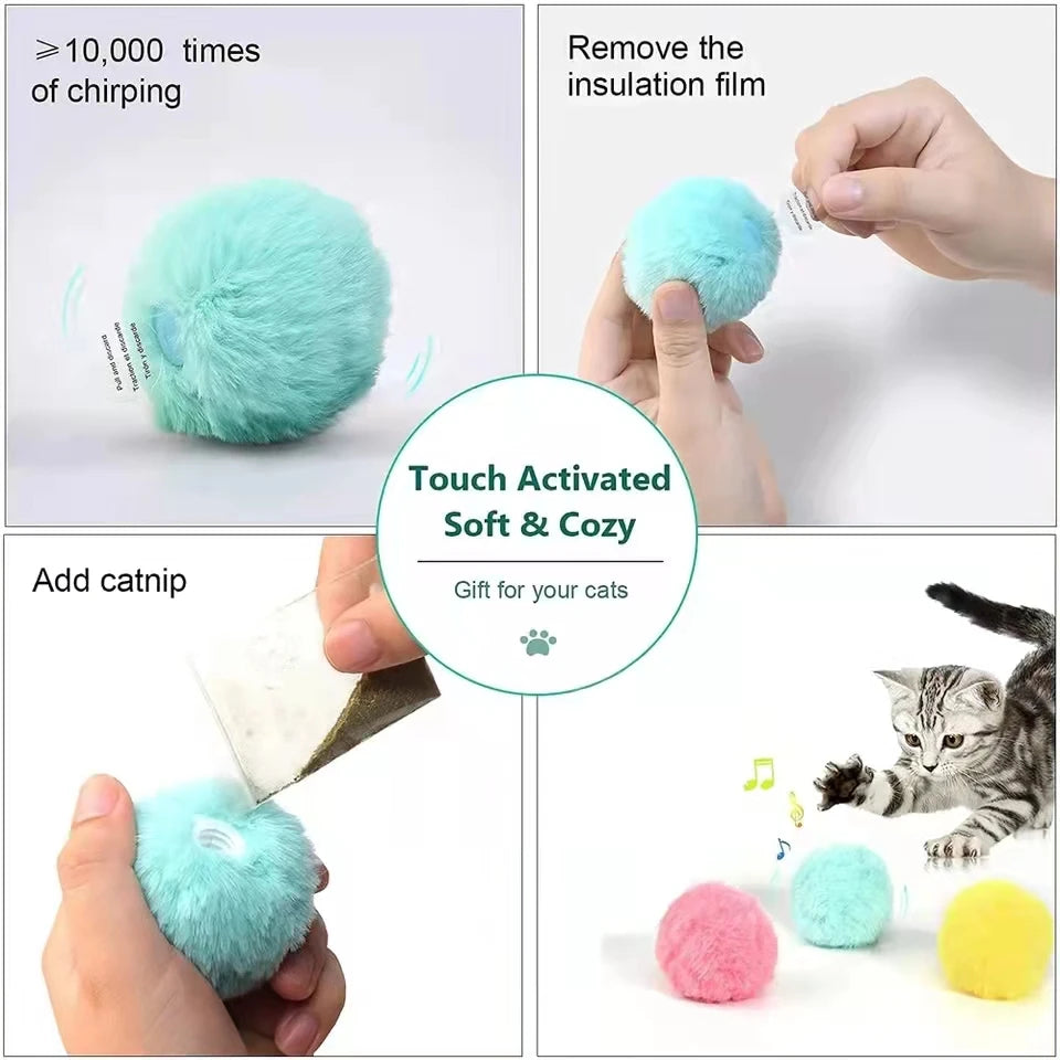 Smart cat toy interactive ball