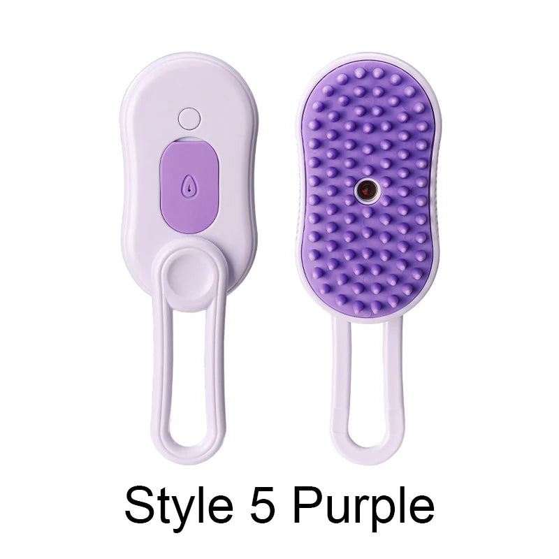 Steam Brush Electric Spray Cat Hair Brush