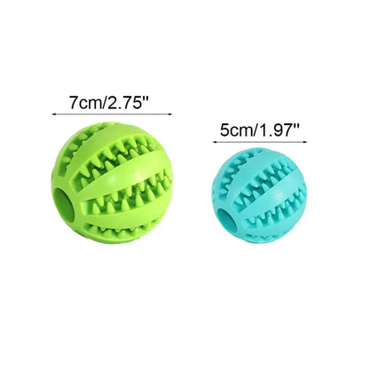 Interactive Rubber Ball Chew Toy, Teeth Cleaning