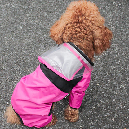 Pet dog raincoat