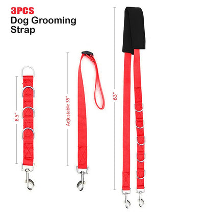 Portable Pet Leash Adjustable Dog D-Ring Bath Strap