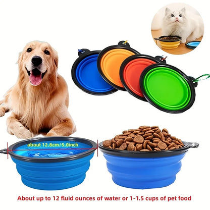 Portable Travel Outdoor Water Food Bowl