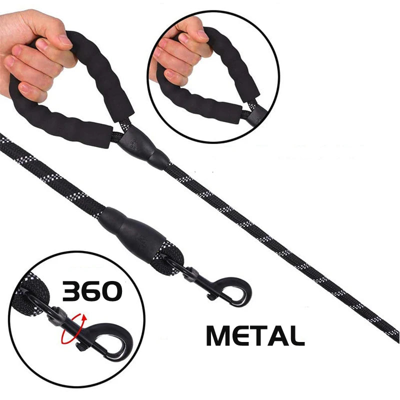 Handle Dog Leash Tow Leash