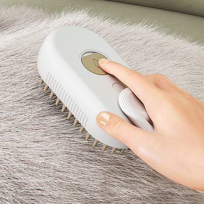 Steam Brush Electric Spray Cat Hair Brush