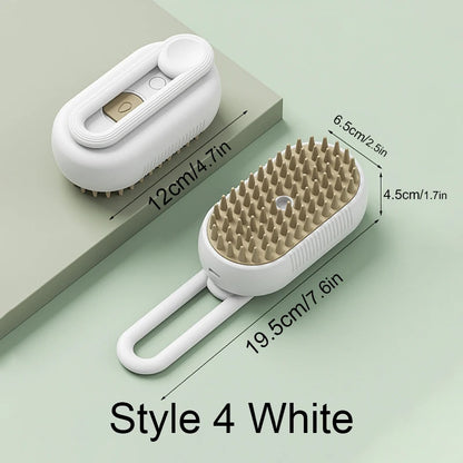 Steam Brush Electric Spray Cat Hair Brush