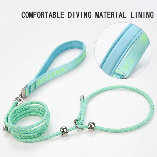 Strong nylon rope leash, anti-choking and anti-pulling