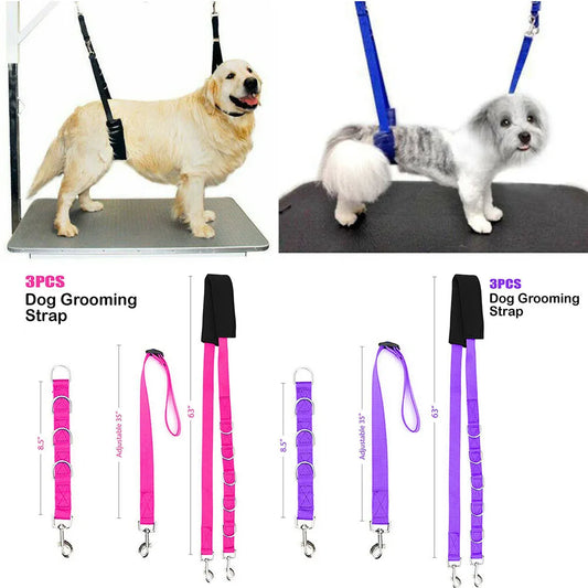 Portable Pet Leash Adjustable Dog D-Ring Bath Strap