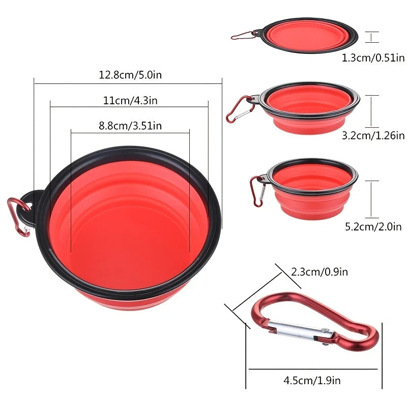 Portable Travel Outdoor Water Food Bowl