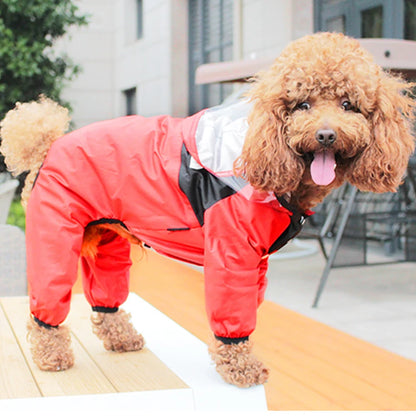 Pet dog raincoat