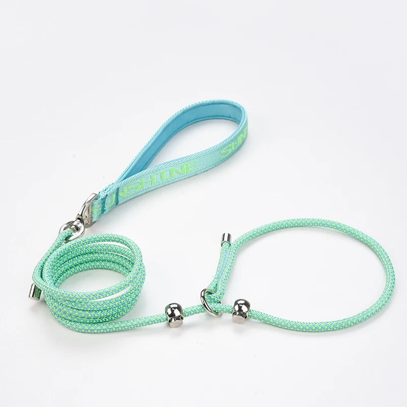 Strong nylon rope leash, anti-choking and anti-pulling