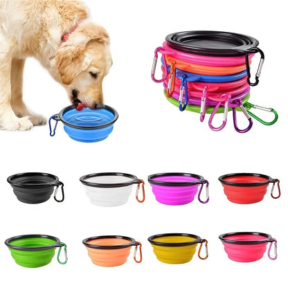 Portable Travel Outdoor Water Food Bowl