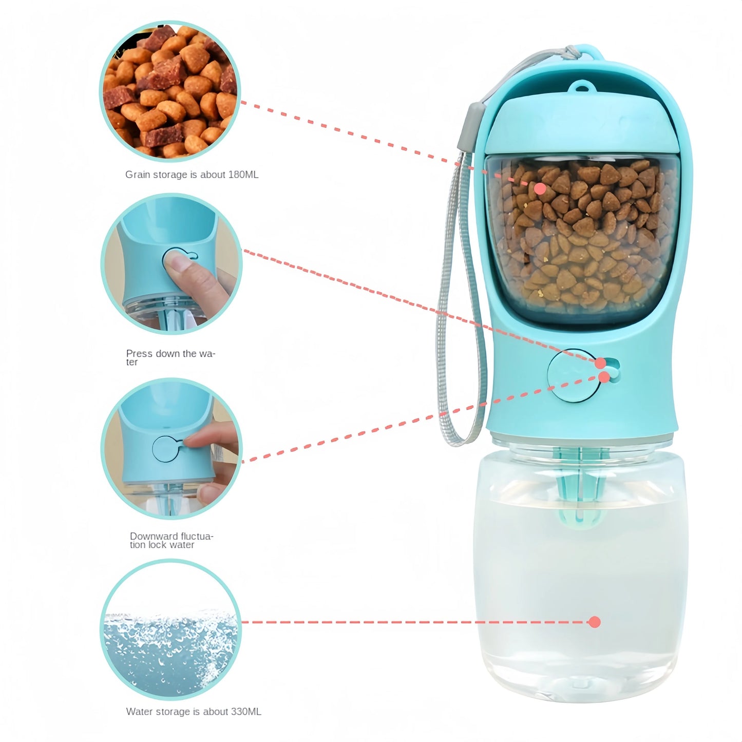 Outdoor Portable Dog Cat Water Bottle