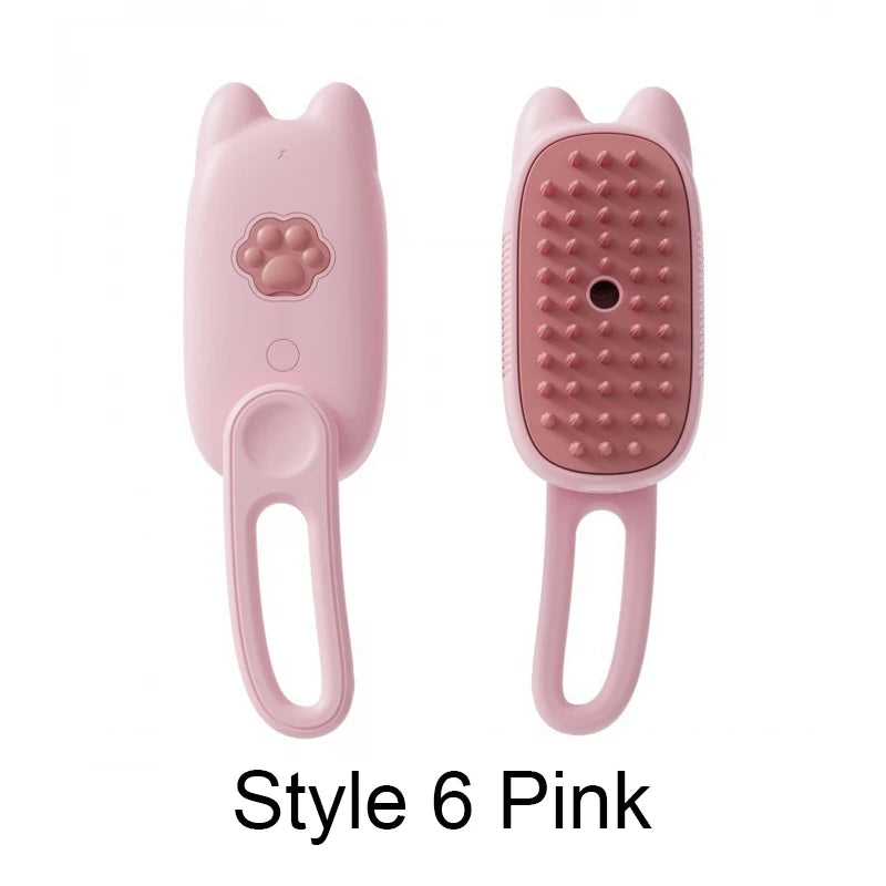 Steam Brush Electric Spray Cat Hair Brush